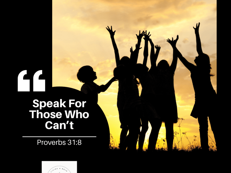 Speak For Those Who&nbsp;Can’t