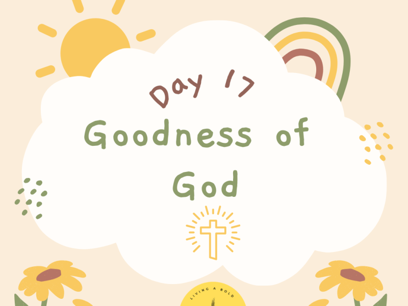 Day 17 Goodness of&nbsp;God