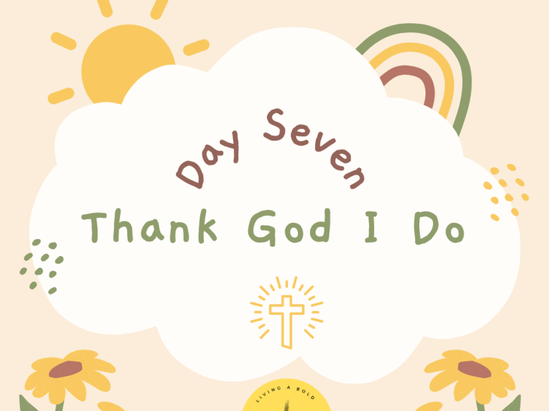 Day 7 Thank God I&nbsp;Do